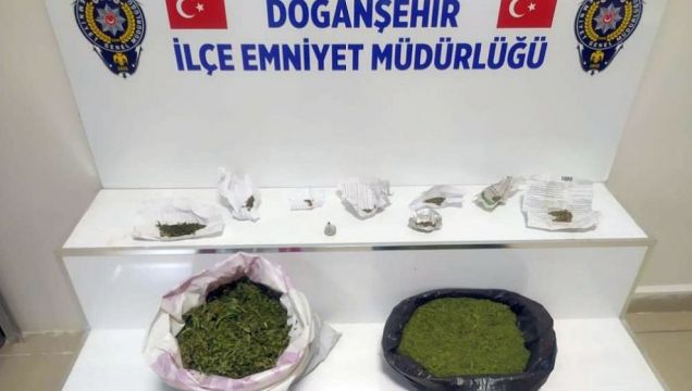 Doğanşehir'de Polisten Esrar Operasyonu 